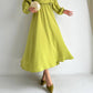 Lime Elegant Dress with Belt