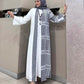 Abaya White And Black