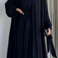Black Elegent Abaya with 2 peices