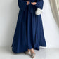 Navy Blue Elegent Abaya with 2 peices