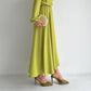 Lime Elegant Dress with Belt