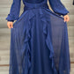 Navy Blue Modest Dress