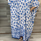 Dress with blue eye Pattern