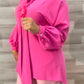 Rose Women Long Slave Shirt With Scarf
