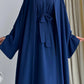Navy Blue Elegent Abaya with 2 peices