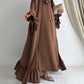 Brown Abaya with 2 peices