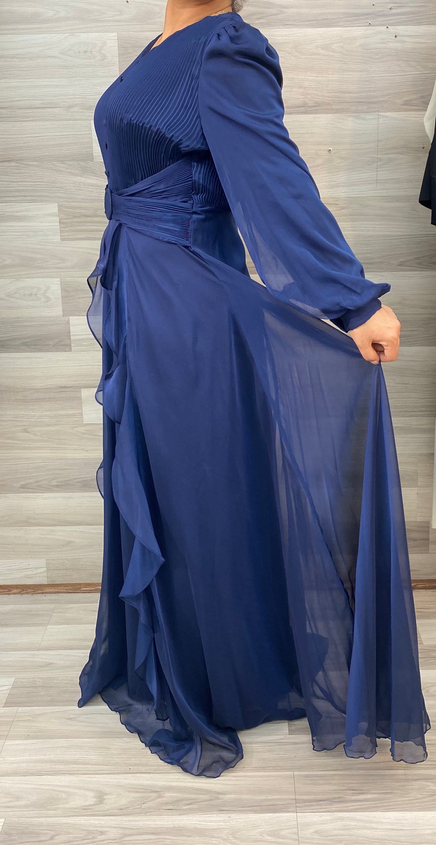 Navy Blue Modest Dress