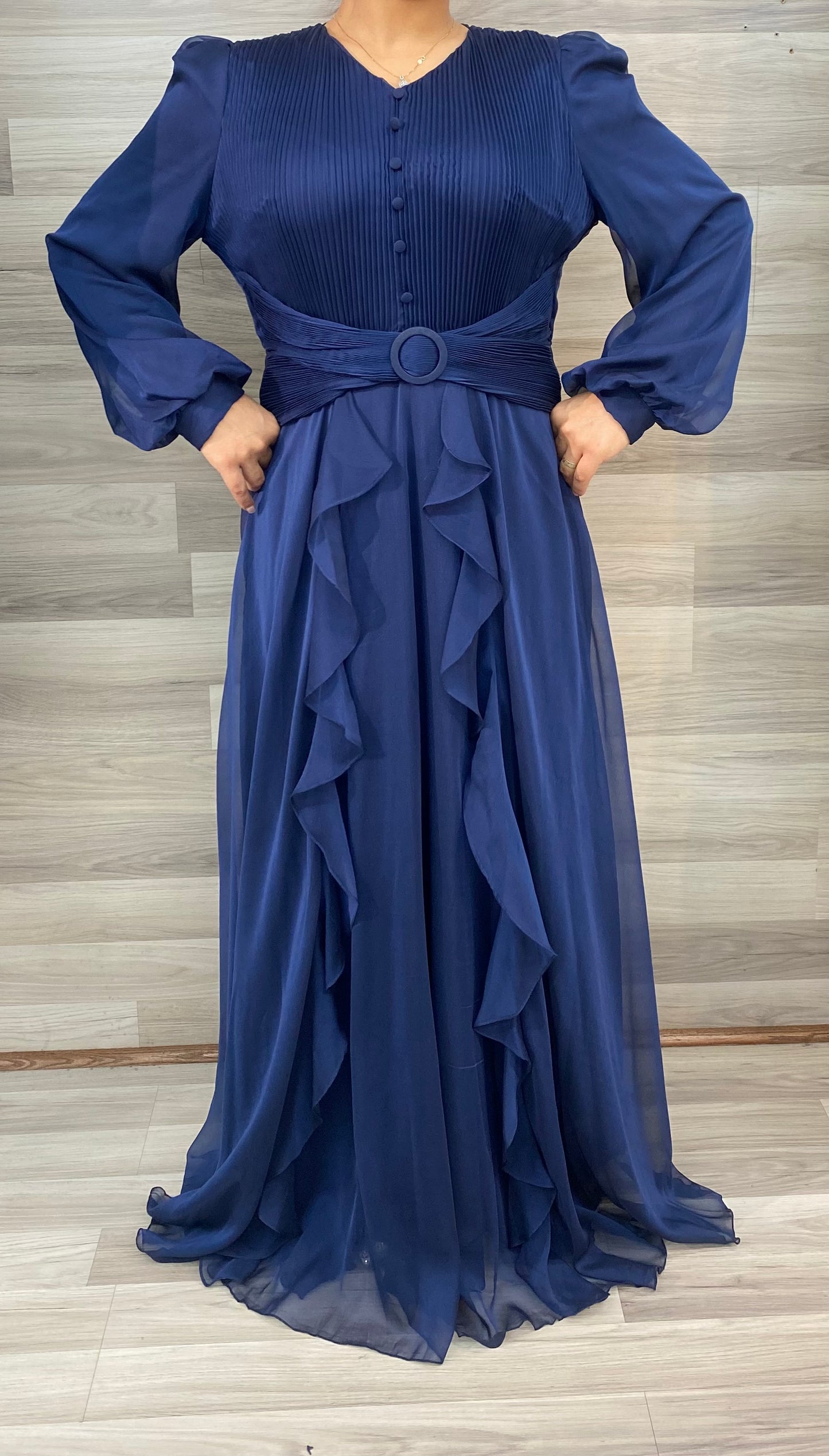 Navy Blue Modest Dress