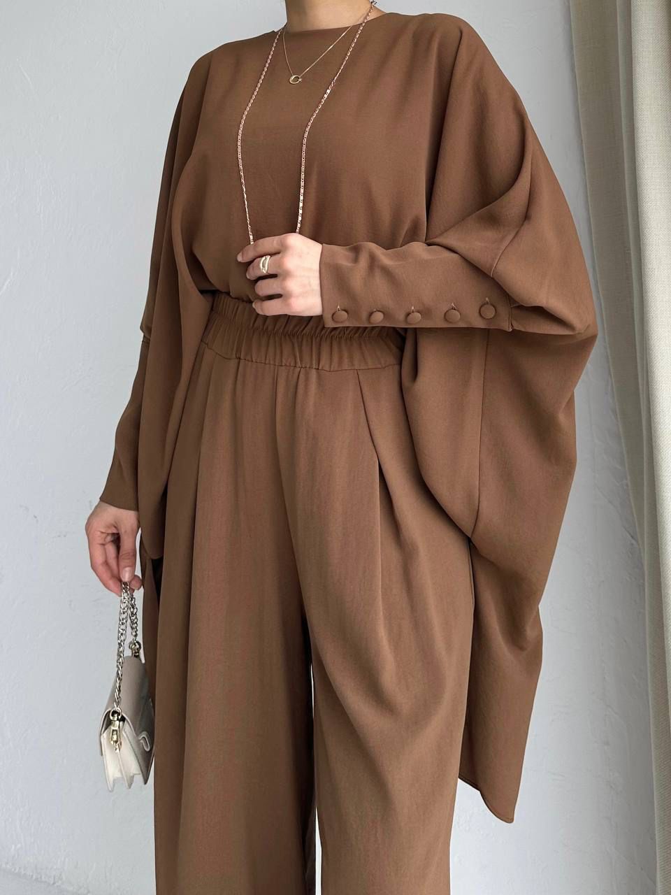 Elegent Brown Double Suit