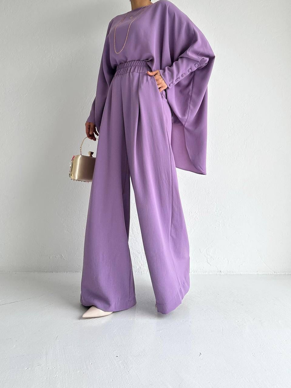 Elegent Purple Double Suit
