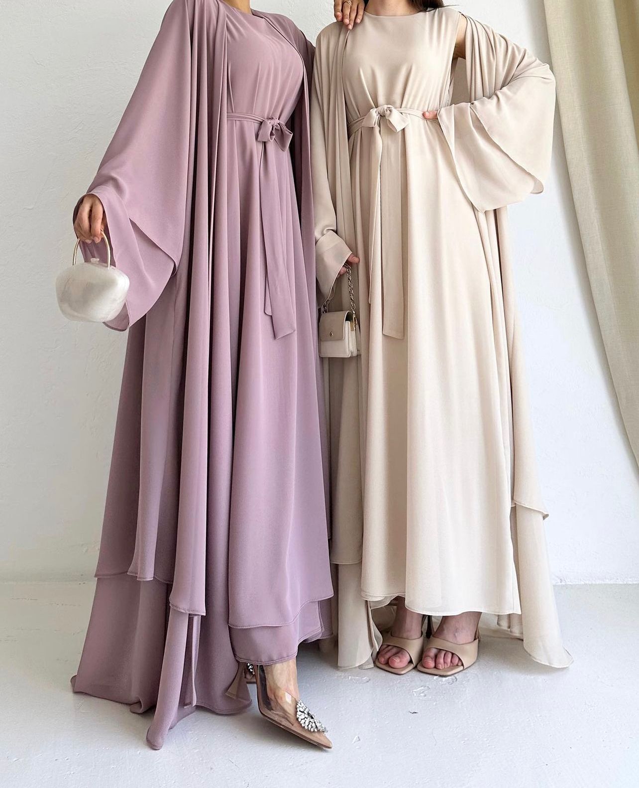 Selina Rose Elegent Abaya with 2 peices