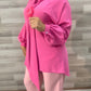 Rose Women Long Slave Shirt With Scarf