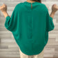 Green Women Shirt With Shoulder Roze