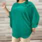 Green Women Shirt With Shoulder Roze