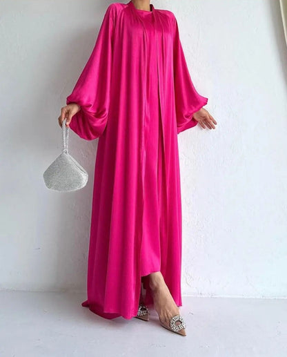 Rose Elegent Abaya 2 peices