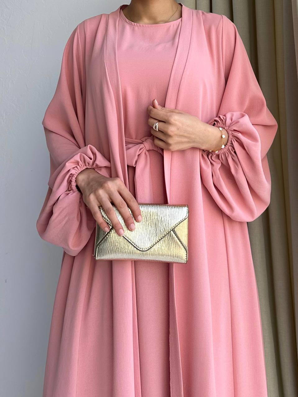 Pale Rose Elegent Abaya
