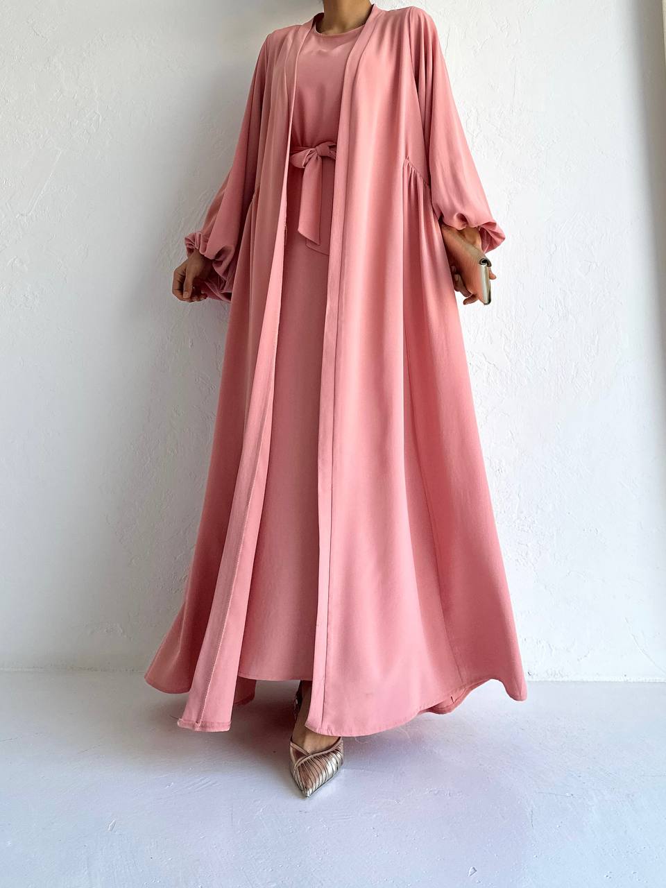 Pale Rose Elegent Abaya