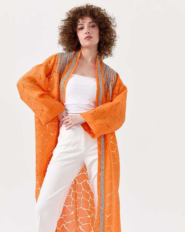 Sela Orange Abaya