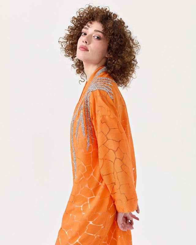 Sela Orange Abaya