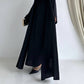 Sali Black Elegent Abaya with 2 peices