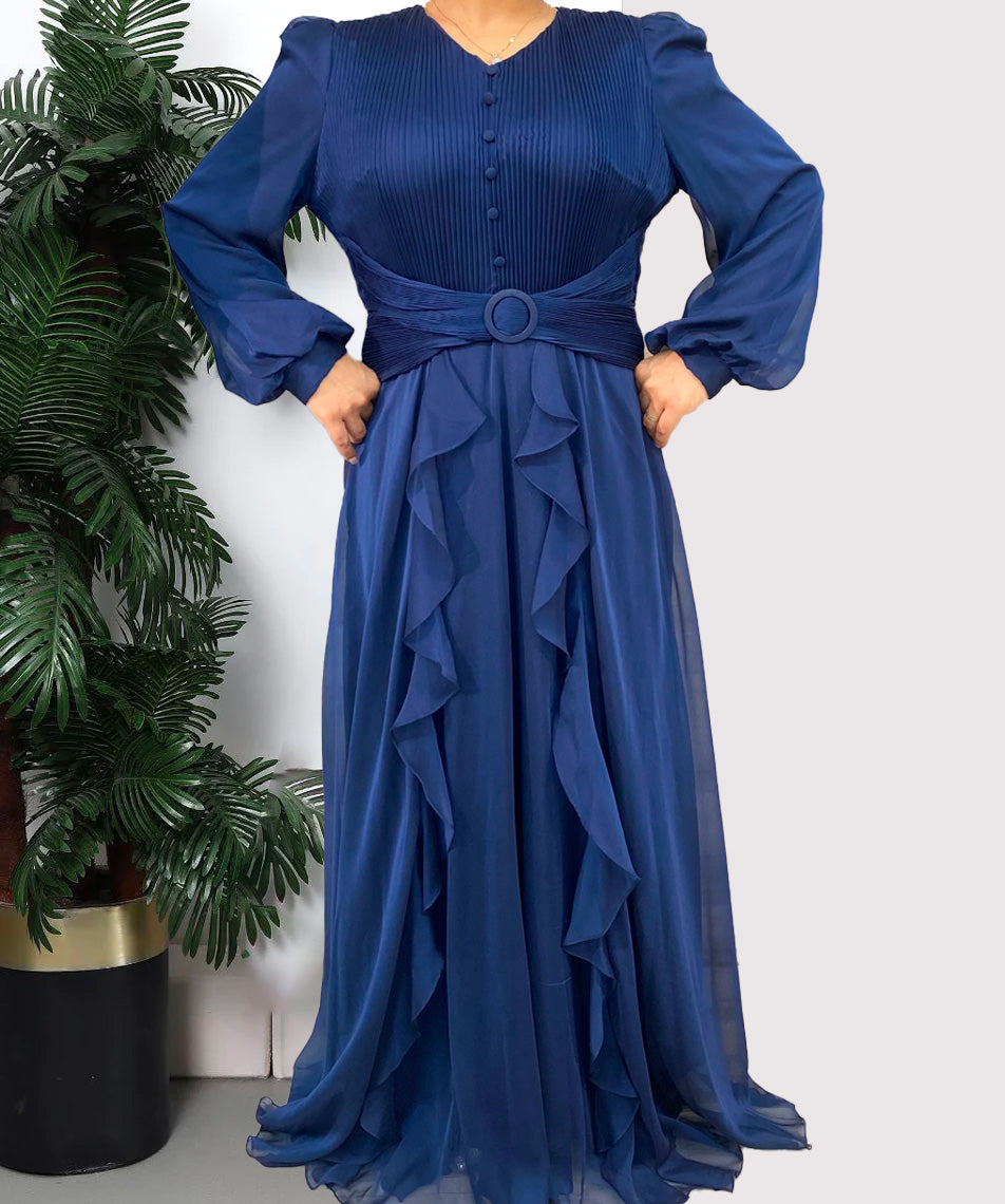 Navy Blue Modest Dress
