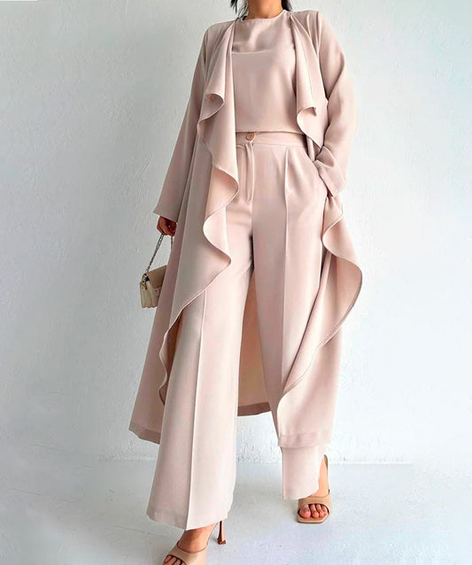 3 Peices Fiorela Beige Suit