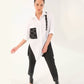 White Shirt with Black Pants