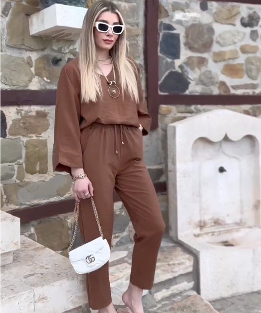 Brown Suit with Pants