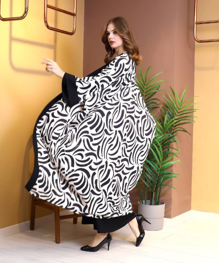 Long Double suit Elegent Abaya