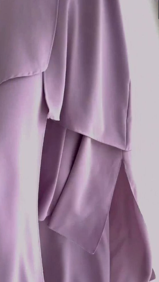 Purple Long Flora Suit