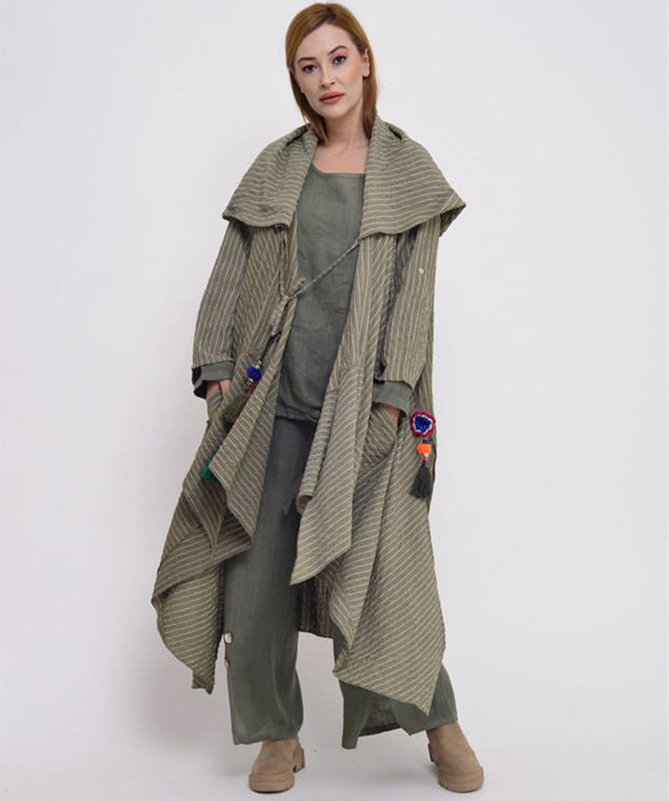 Witch Hooded Tasseled Boho Cap