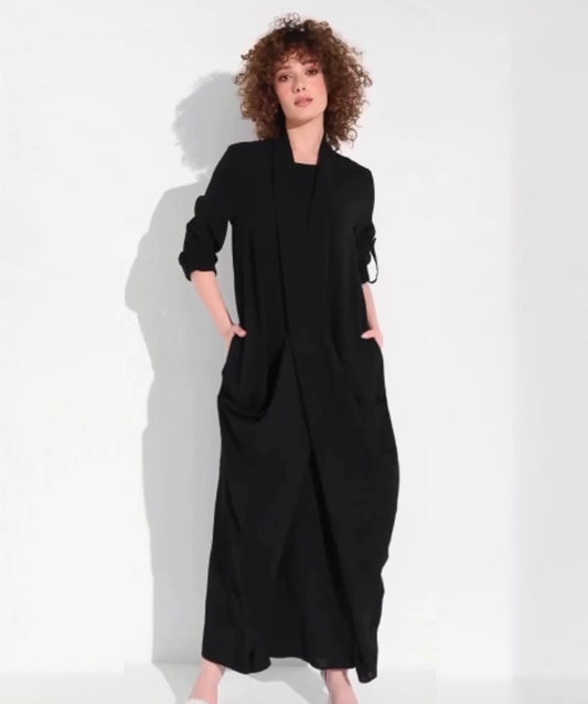 Sali Black Modest Dress