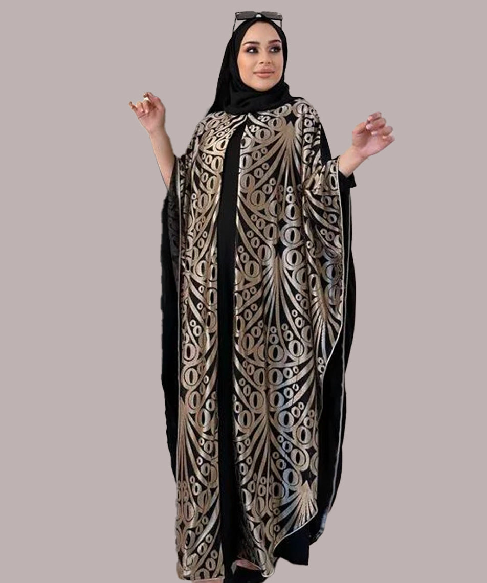 Abaya Black and Gold